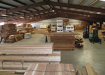 Cedar Lumber supplier Pacific Forest warehouse